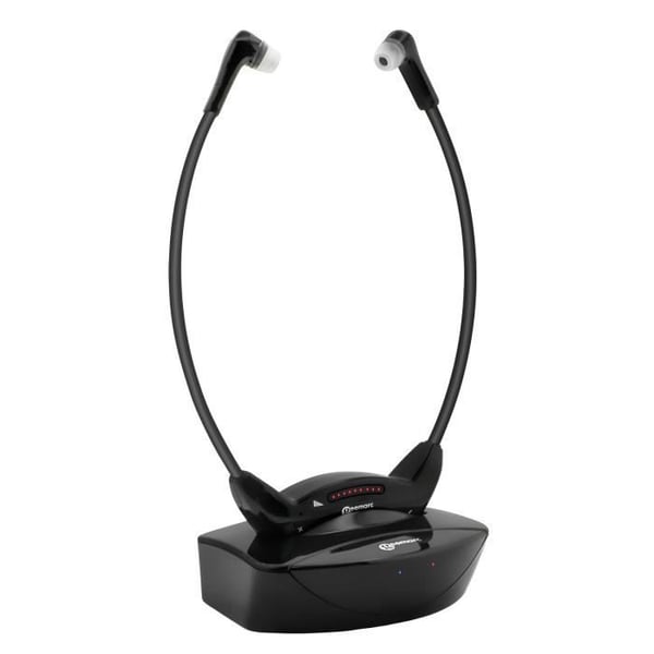 TV-hörlurar - GEEMARC - Seniormodell - Bluetooth 5.2 - Batteritid 10 timmar - Svart