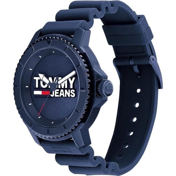 Klocka - Tommy Hilfiger - 1792000 - Blå silikon - 45 mm - Vattentålig 3 bar