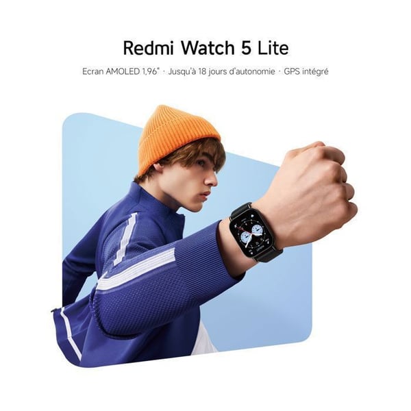 REDMI Watch 5 Lite - Smartklocka - 1,96 tum skärm - AMOLED-skärm - GPS - 5 ATM - Guld