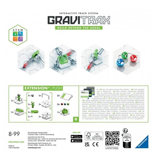 Ravensburger Gravitrax Extension Push magnetiskt byggset