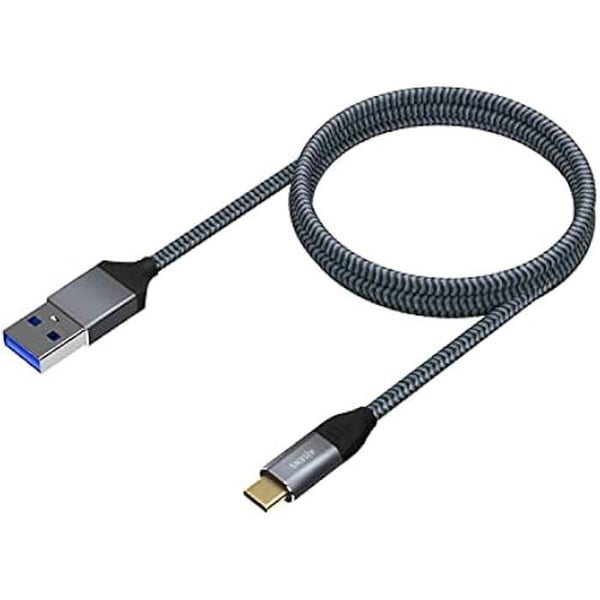 AISENS USB 3.1-kabel A107-0633 USB Typ-C MACHO USB MACHO 2M GRÅ