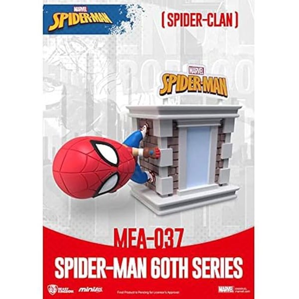 Figur - BEAST KINGDOM - Mini Egg Attack - Marvel Spiderman - Rouge - 1 figur