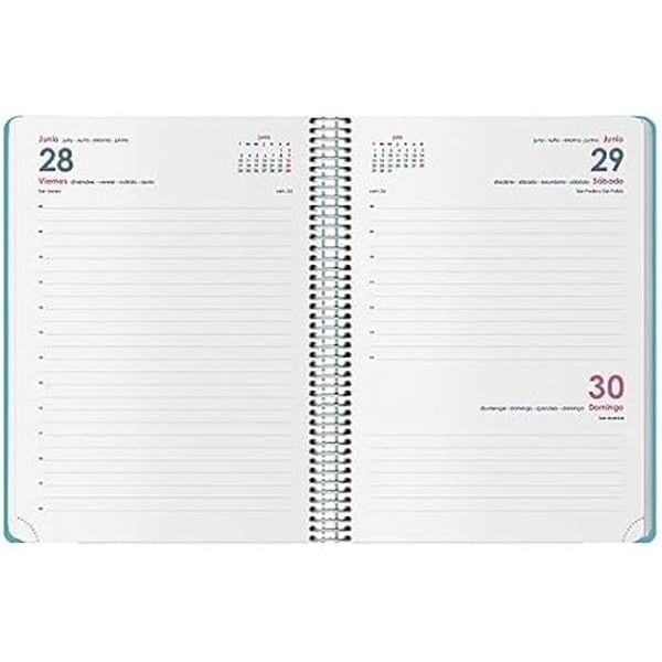Dohe Memphis Agenda – Årlig dagsplanerare per sida – lördag och söndag på samma sida – Mått 15 x 21 cm – 336 sidor –