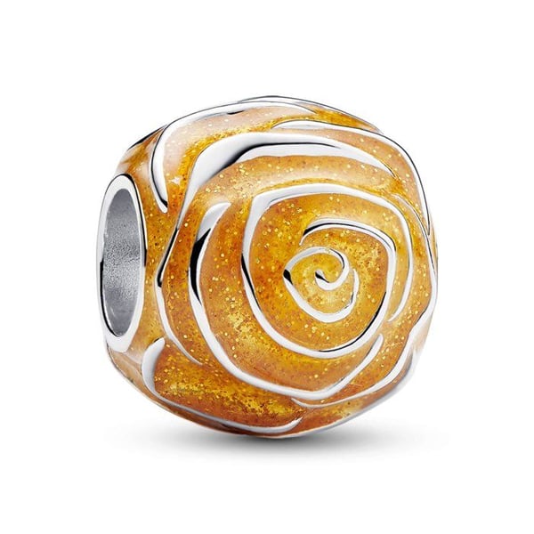 Pendentiv för Kvinna - PANDORA - 793212C02 - Fin Silver 925/1000 - Gul färg - Emalj