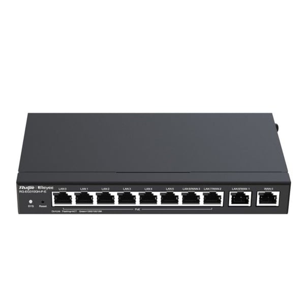 Reyee Router 10 portar RJ-45 10x GbE 1.35GHz - RG-EG310GH-P-E