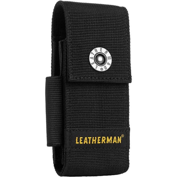 Bred nylonfodral - LEATHERMAN - Kompatibel med multifunktionsverktyg - Svart - Hållbar - Extra fickor