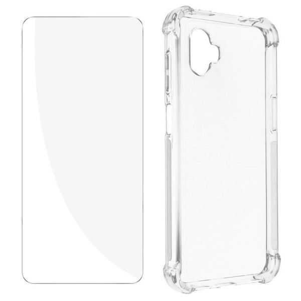 Skyddspaket - AVIZAR - Samsung Xcover 6 Pro - Hård skal - Härdat glas - 360° Premium