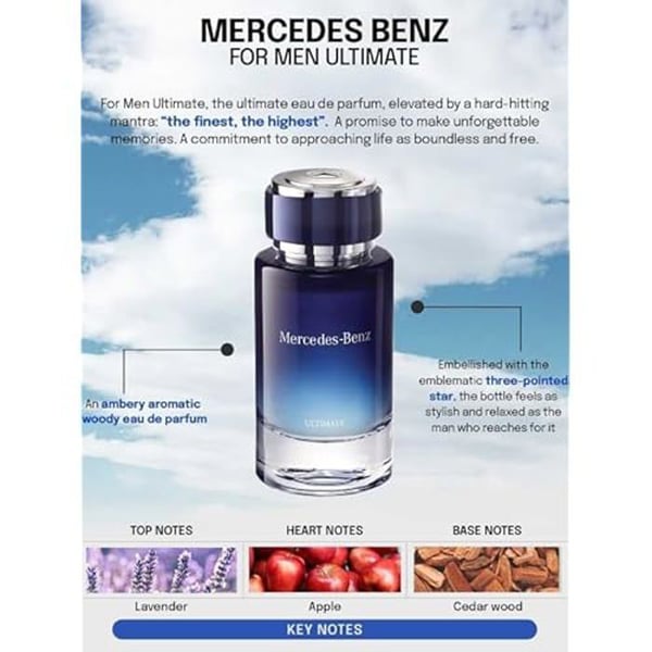 Eau de parfum - MERCEDES-BENZ - Ultimate For Men - 1,3 oz - Orientalisk - Amber - Gourmand