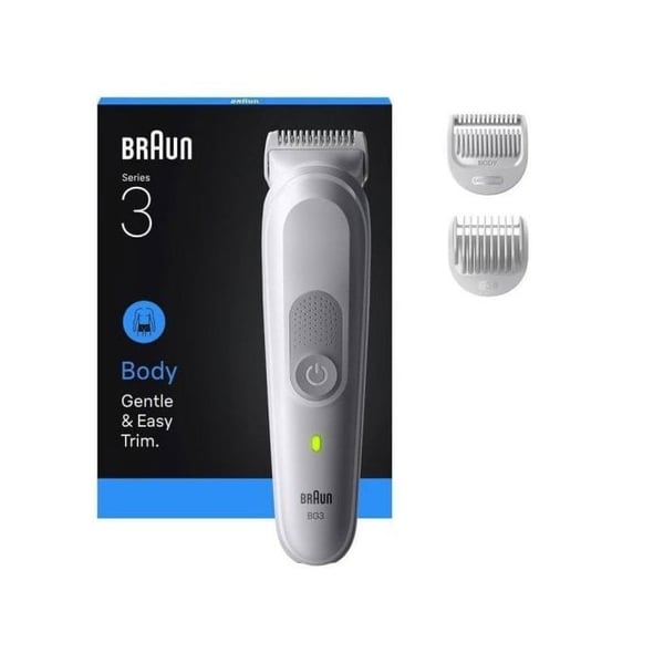 Braun Series 3 BG3530 trådløs barbermaskine, NiMH batteri, 80 min driftstid, vandafvisende