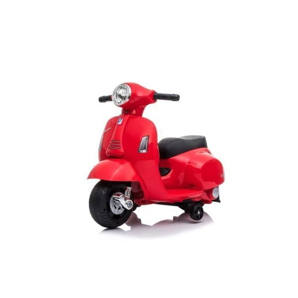 El-scooter - Vespa GTS - Röd - 3 hjul - Lädersäte