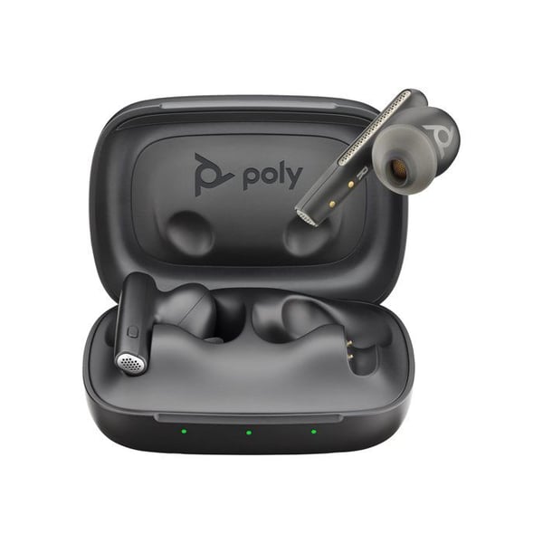 Poly Voyager Free 60 UC - Trådlösa hörlurar med mikrofon - in-ear - Bluetooth - aktiv ljudavstängning - USB-A