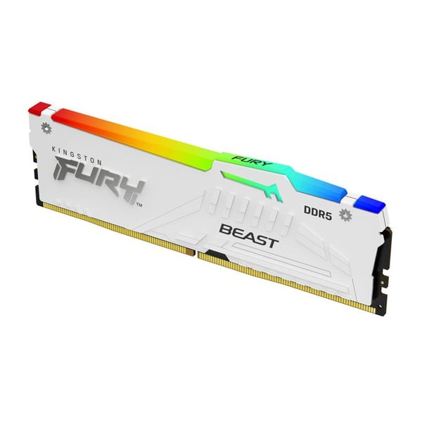 DIMM - Kingston - FURY Beast - 32 GB - 6000 MT/s - RGB Hvid