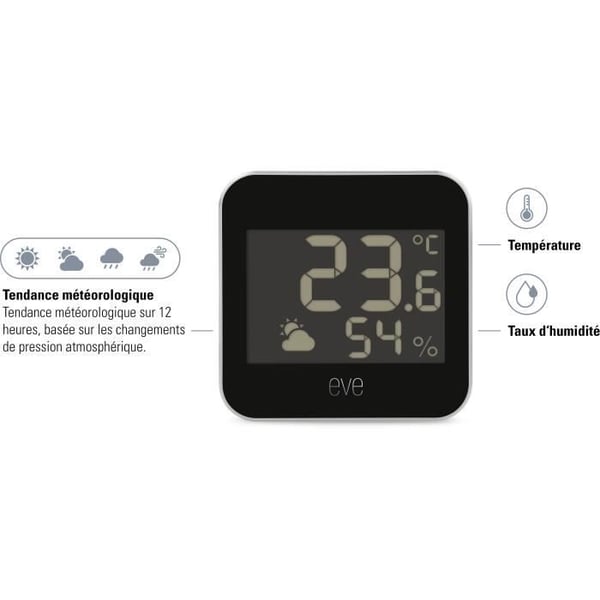 EVE WEATHER ansluten väderstation - Apple HomeKit Bluetooth Thread-teknik