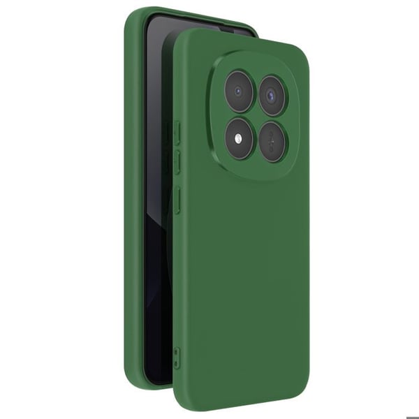 Coque Soft-Touch för Redmi Note 15 Pro Plus 5G i halkfritt silikon, grangrön