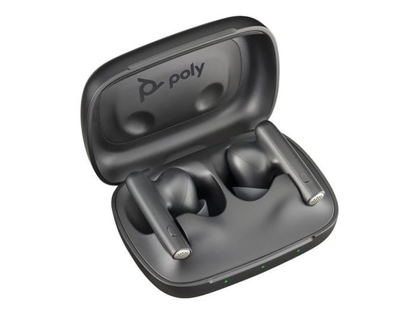 Poly Voyager Free 60 UC - Trådlösa hörlurar med mikrofon - in-ear - Bluetooth - aktiv ljudavstängning - USB-A