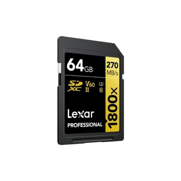 LEXAR SDXC-kort 64 Go 1800X Pro 270 Mo/s Klass 10 UHS-II U3