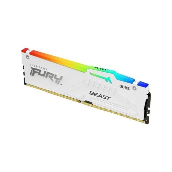 DIMM - Kingston - FURY Beast - 32 GB - 6000 MT/s - RGB Hvid