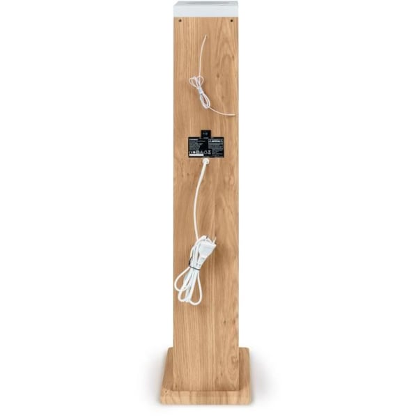 Tårnhøjttaler - THOMSON - Bluetooth/CD/USB/SD - Hvid/Træ - 60W - FM-radio