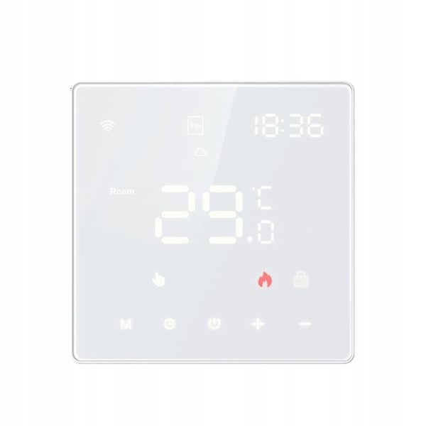 Termostat WiFi Intelligent - ARHATREYA - LED-skärm - Golvvärme - Alexa & Google Home