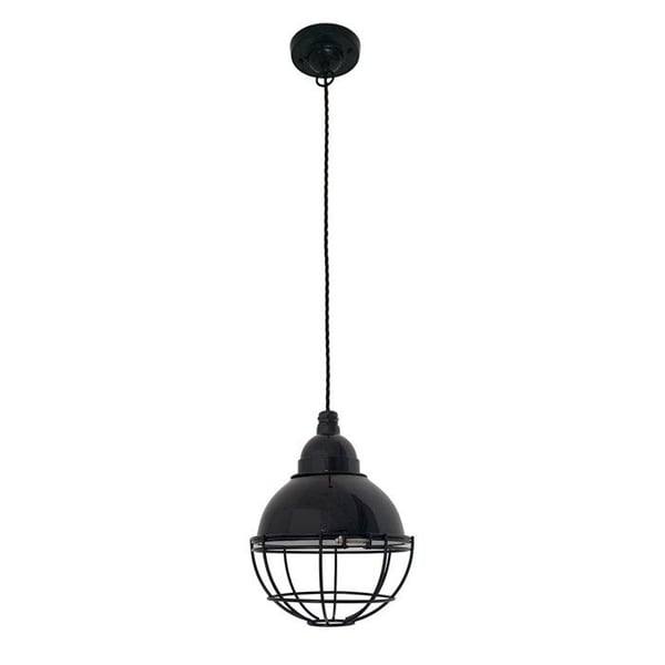 Pendel - FARO - Klar - Svart - Metall - E27 - 164 cm