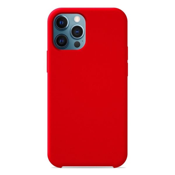 Siliconfodral Soft Touch - Apple - iPhone 12 Pro Max - Röd - Stötsäker - Trådlös laddning Siliconfodral Soft Touch - Apple - iPhone 12 Pro Max - Röd - Stötsäker - Trådlös laddning