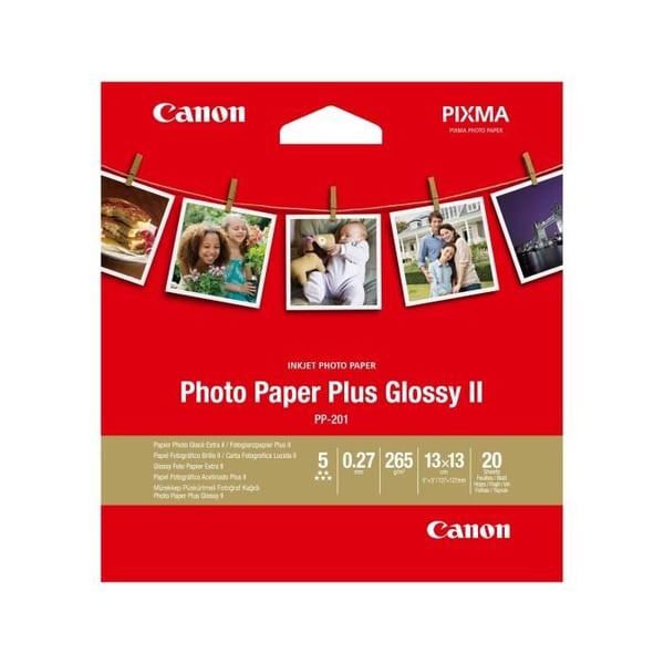 Fotopapper - CANON - 13x13 cm - Vit - Perfekt för socialt tryck - Överlägsen kvalitet