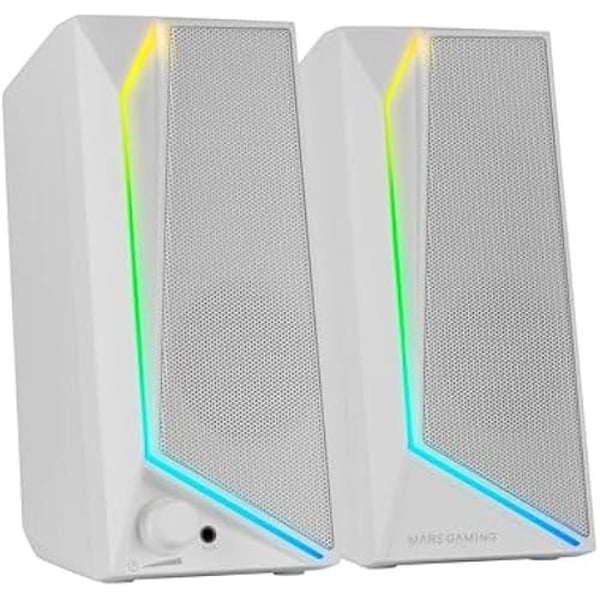 Gaming Högtalare - MARS GAMING - MS72 - 15W - RGB Flow Belysning - USB och Jack