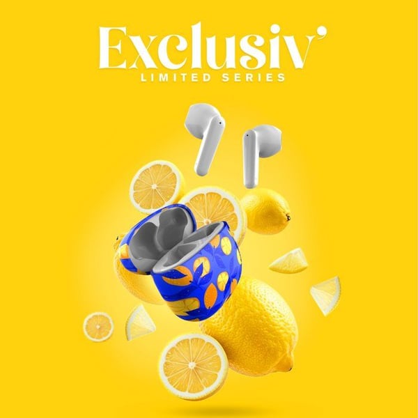 Bluetooth-hörlurar - T'NB - Modell Citron - 15h Batteritid - Touchkontroll - Semi in-ear
