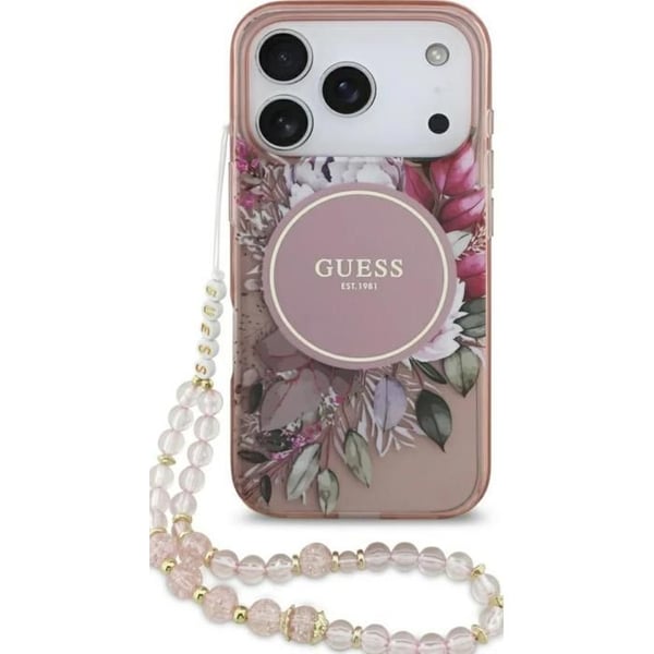 Gissa IML Blommor Remfodral med MagSafe för iPhone 17 Pro 6,3" Rosa - GUHMP17LHFWBRCESP