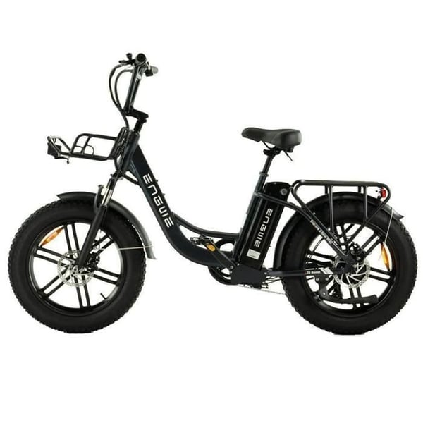 ENGWE L20 Boost Fatbike Elektrisk – 20 Tum – Motor 250W – 7 Växlar – Räckvidd 126 km – Svart