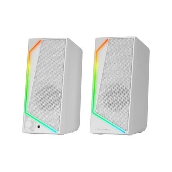 Gaming Högtalare - MARS GAMING - MS72 - 15W - RGB Flow Belysning - USB och Jack