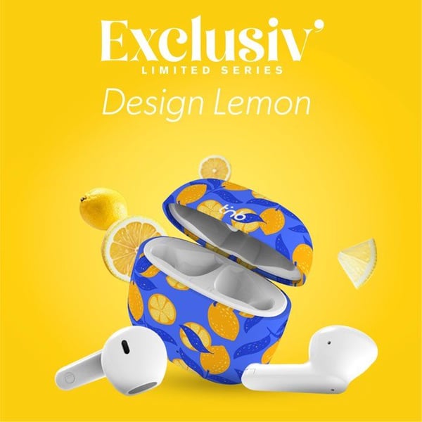 Bluetooth-hörlurar - T'NB - Modell Citron - 15h Batteritid - Touchkontroll - Semi in-ear