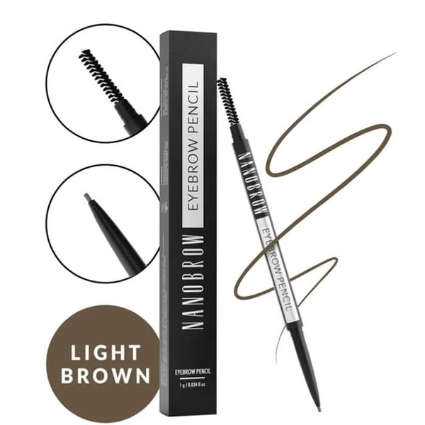 Ögonbrynspenna - NANOBROW - Ljusbrun - Perfekt definition - Brun färg - Lätt att använda