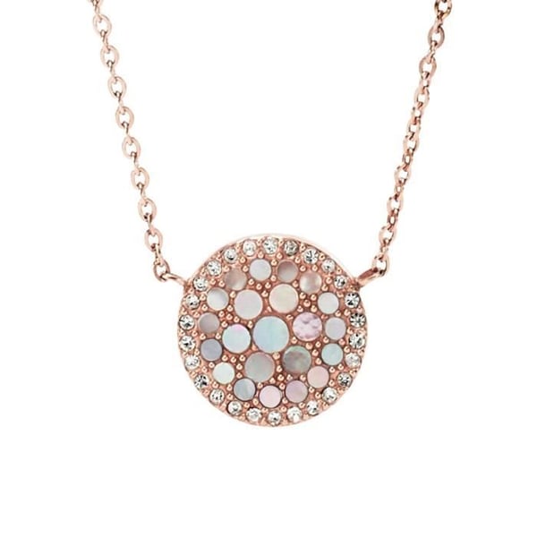 Halsband - FOSSIL - JF01740791 - Stål - Kristall - Pärlemor