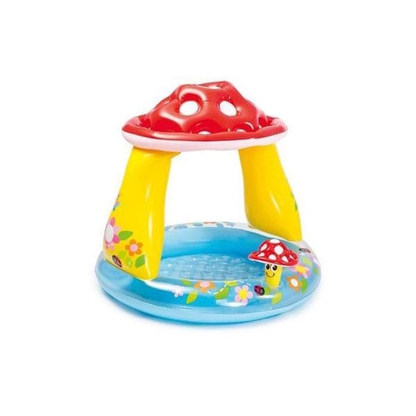 INTEX uppblåsbar barnpool - Fyrkantig plaskbassäng för svamp - 102x89 CM - 45 liter