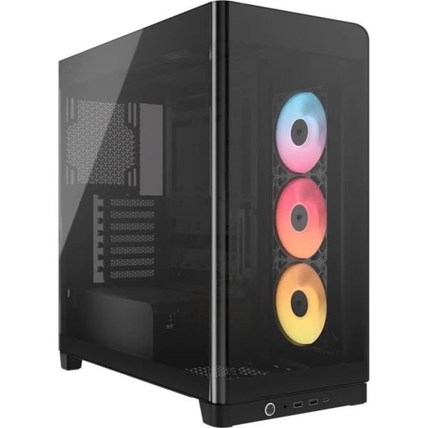 PC-hölje - CORSAIR - FRAME 4500X RS-R ARGB Tempered Glass Mid-Tower - 2 kylare - Svart