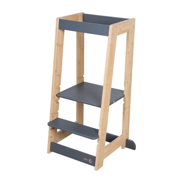 Montessori Lärmkurs - ROBA - FSC® Bambus - Höj- och sänkbar - Stöder 80 kg - Antracit / Naturlig Montessori Lärmkurs - ROBA - FSC® Bambus - Höj- och sänkbar - Stöder 80 kg - Antracit / Naturlig