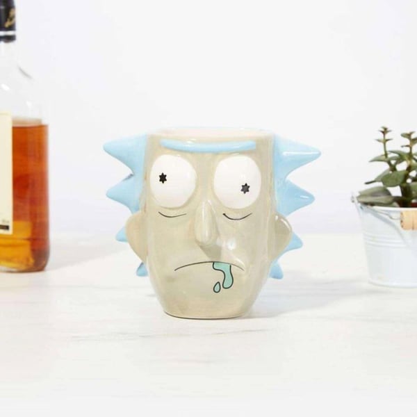 Mugg 3D - Rick Sanchez - Keramik - Relieffdesign - Officiellt licensierad modell