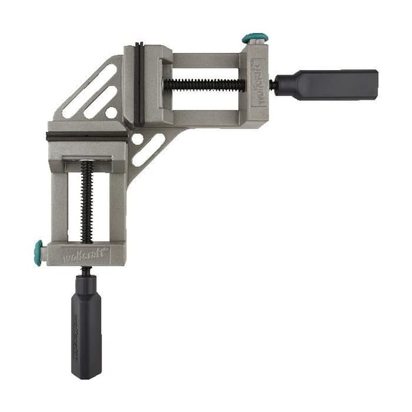 Snabbgjuten aluminium hörnskruvstycke - wolfcraft - 65 mm öppning - 3415000