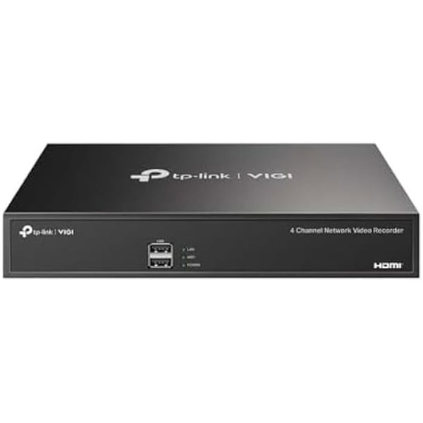 Nätverks videoinspelare - TP-LINK - VIGI NVR1004H - 4 kanaler - HDMI 4K - H.265+