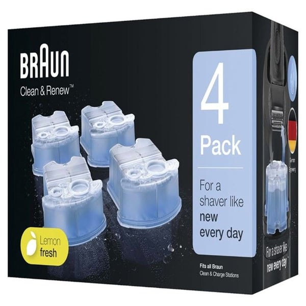 Återfyllning av rengöringsvätska - Braun - CCR4 - Paket om 4 - Kompatibel med flera modeller - 390CC 5301