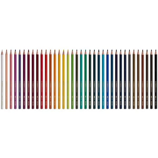 STABILO Metalllåda med 36 Aquacolor akvarellpennor