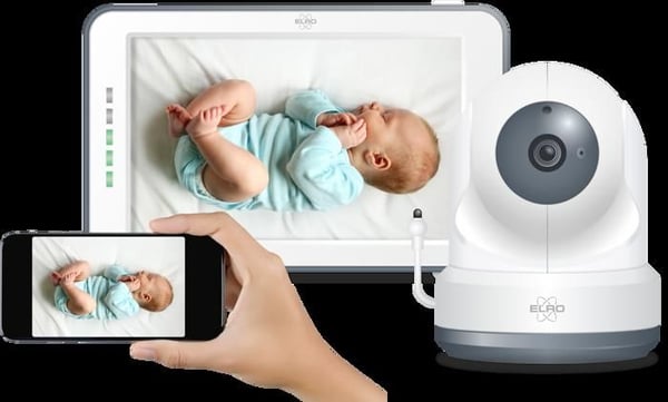 ELRO BC4000 Baby Monitor Royale Full HD Baby Monitor med 5" pekskärm och app
