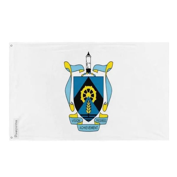 Weyburn Flagga – 160 x 240 cm – Hållbar Polyester – 2 Metallöglor – Inomhus / Utomhus – Pixelforma