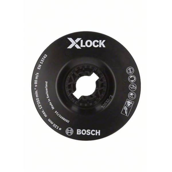 Slipplatta - BOSCH - 2608601714 - 125mm - X-LOCK - P60 och finare