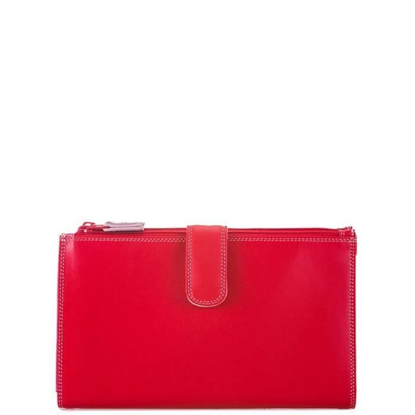 Resegadget - MYWALIT - Kompanjon - Röd Nappa Läder - 18x11x2 cm - Flerfärgad