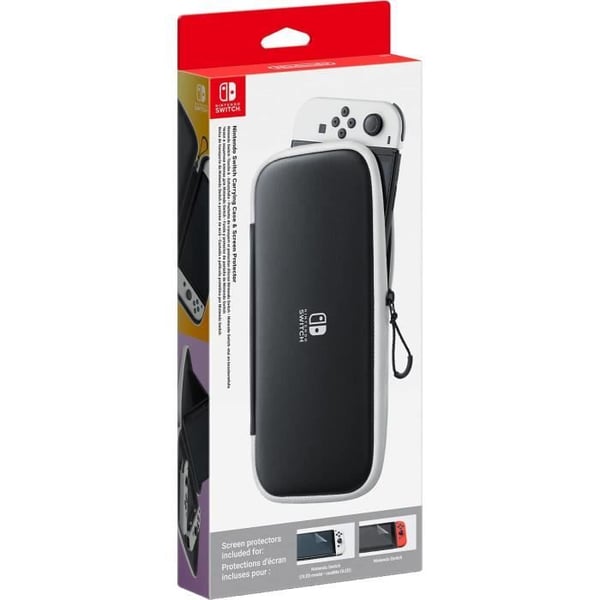Bärväska och skärmskydd för Nintendo Switch och Nintendo Switch OLED