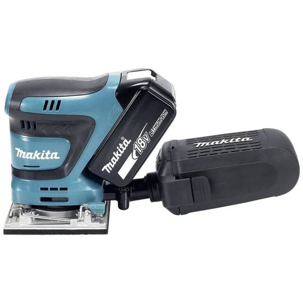 Makita DBO484Z Batteridriven vibrationsslipmaskin utan batteri 18 V 102 x 112 mm Antal medföljande batterier 0