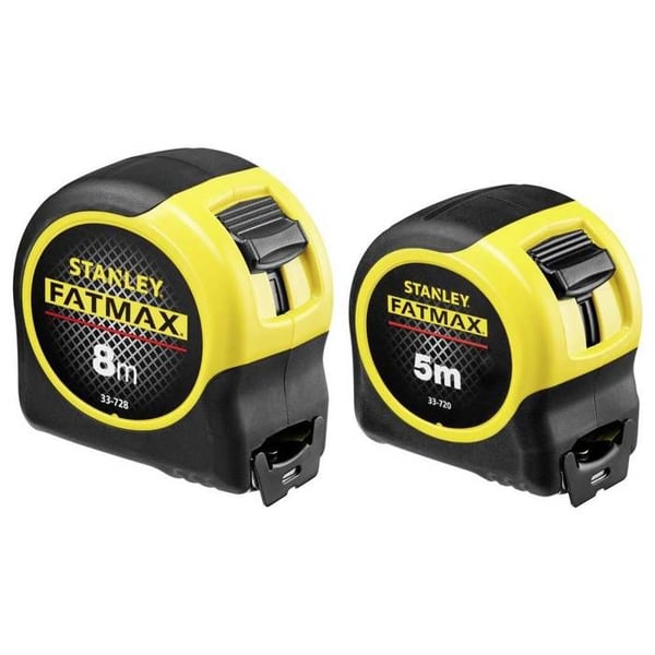 Målebånd - STANLEY - FatMax - 5 m & 8 m - 32 mm - Sæt af 2