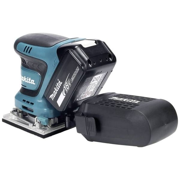 Makita DBO484Z Batteridriven vibrationsslipmaskin utan batteri 18 V 102 x 112 mm Antal medföljande batterier 0
